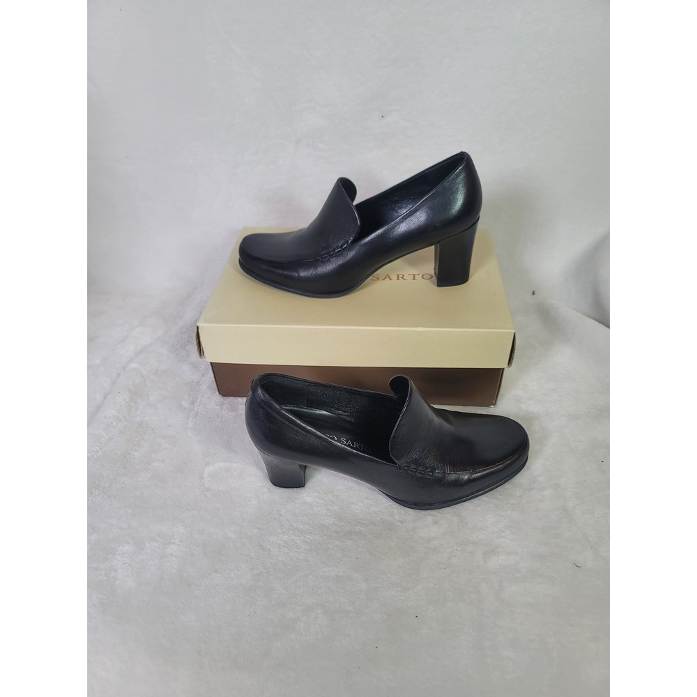 Franco Sarto Whimsigoth Witchy Heel Pumps Dark Academia Black Size 7 Career